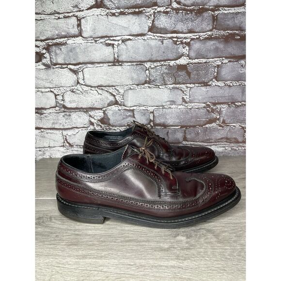 Stuart Mcguire LongWing Blucher Burgundy Leather Dress Shoes Men’s 10.5W US/44EU main image 16